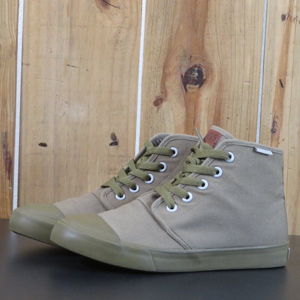 BANGS Old Pine Canvas High top Unisex  Boys Size 3.5, Girls/Women Size 5